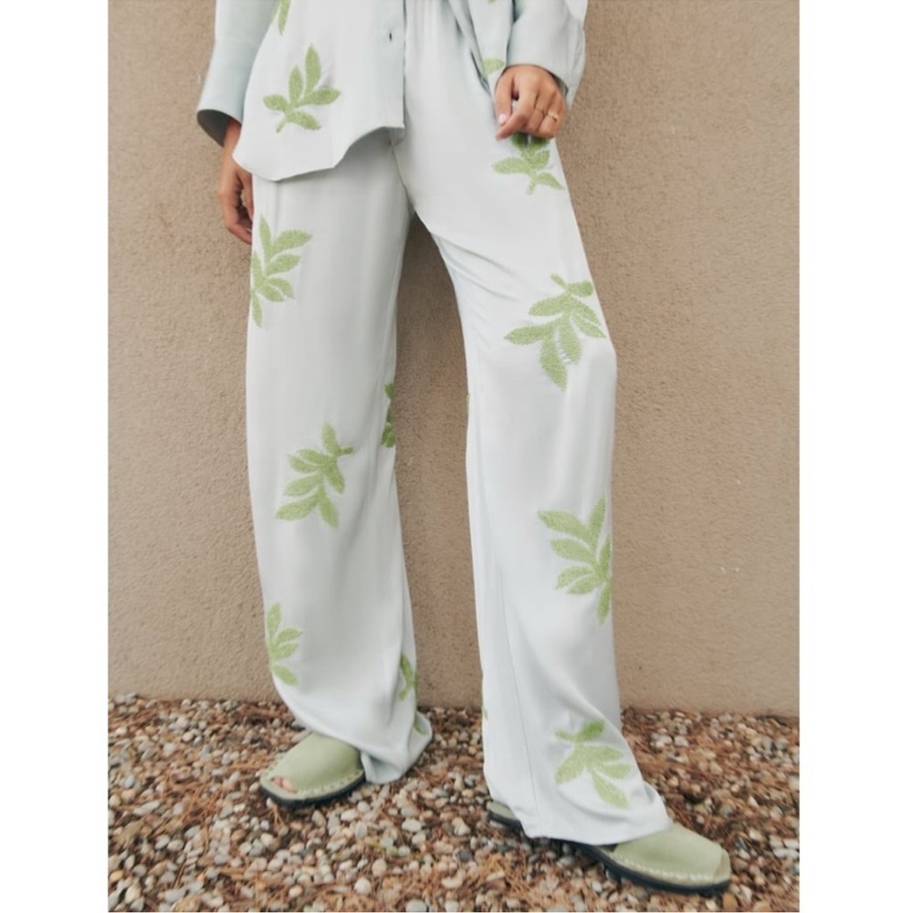 Zara Beaded Leaf Pants - Picture 6 of 15